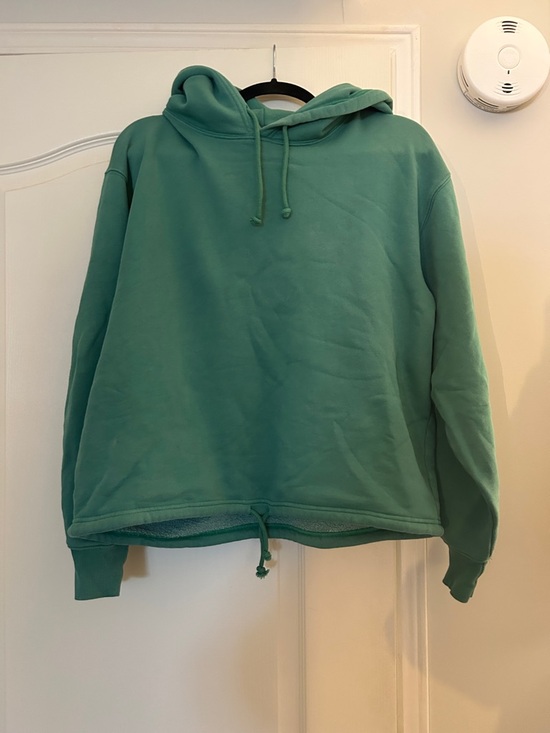 TNA Sweaters - TNA Cozy Green Drawstring Hoodie